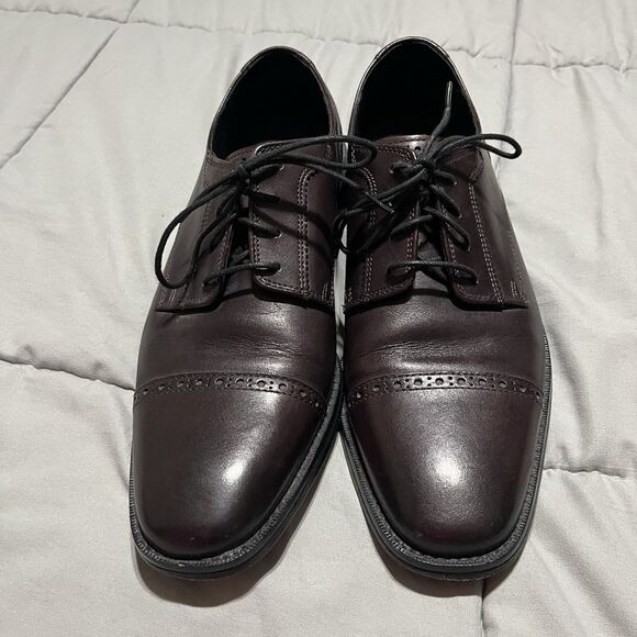 Cole Haan Jefferson Grand 2.0 Mens Size 12D Brown Classic Wingtip Oxford Shoes - Picture 4 of 10